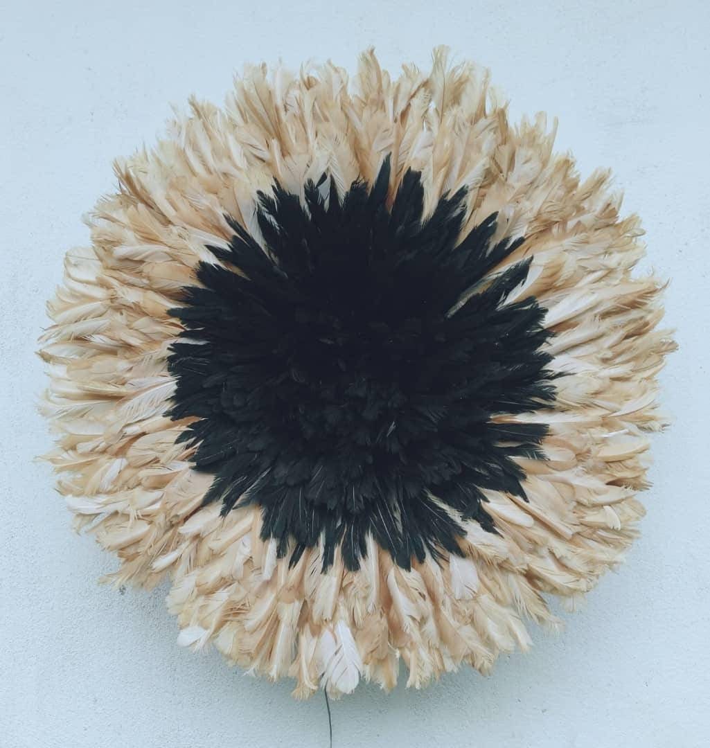 Juju Hat Noir Contour Beige de 60 cm