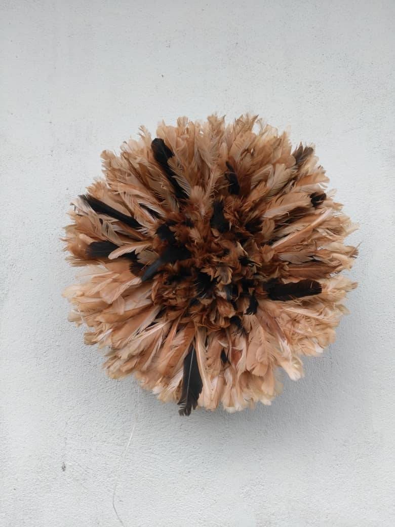 Juju Hat Beige Moucheté Noir de 50 cm