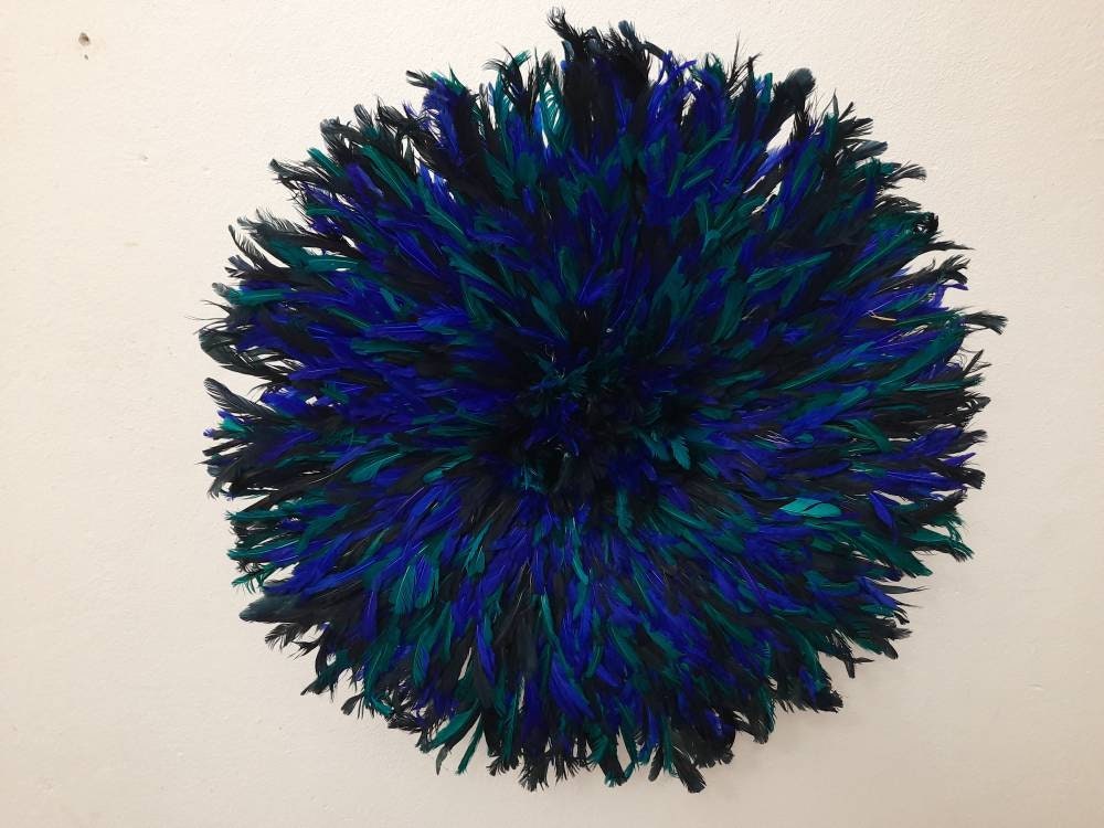 Juju Hat Moucheté Noir Bleu et Turquois de 60 cm
