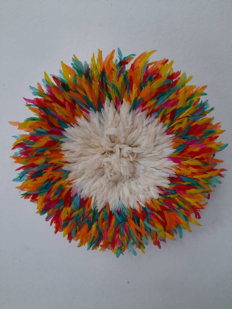 Juju Hat Blanc Contour Multicolore de 35 cm