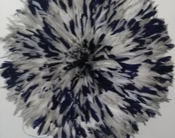 Juju hat speckled white gray and navy blue 65 cm