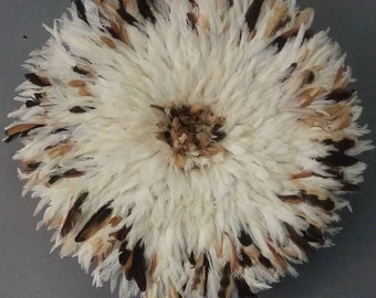 Juju hat white beige and natural 65 cm