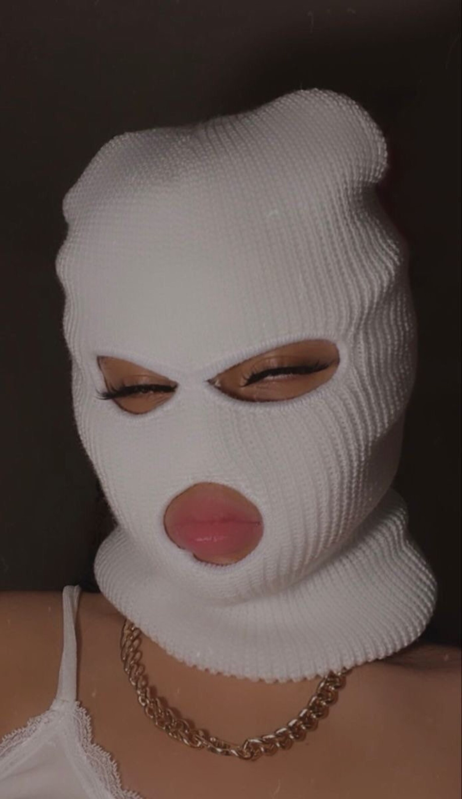 Balaclava Bally Ski Mask Baddie Mask Hat Neon Green White Pink Etsy