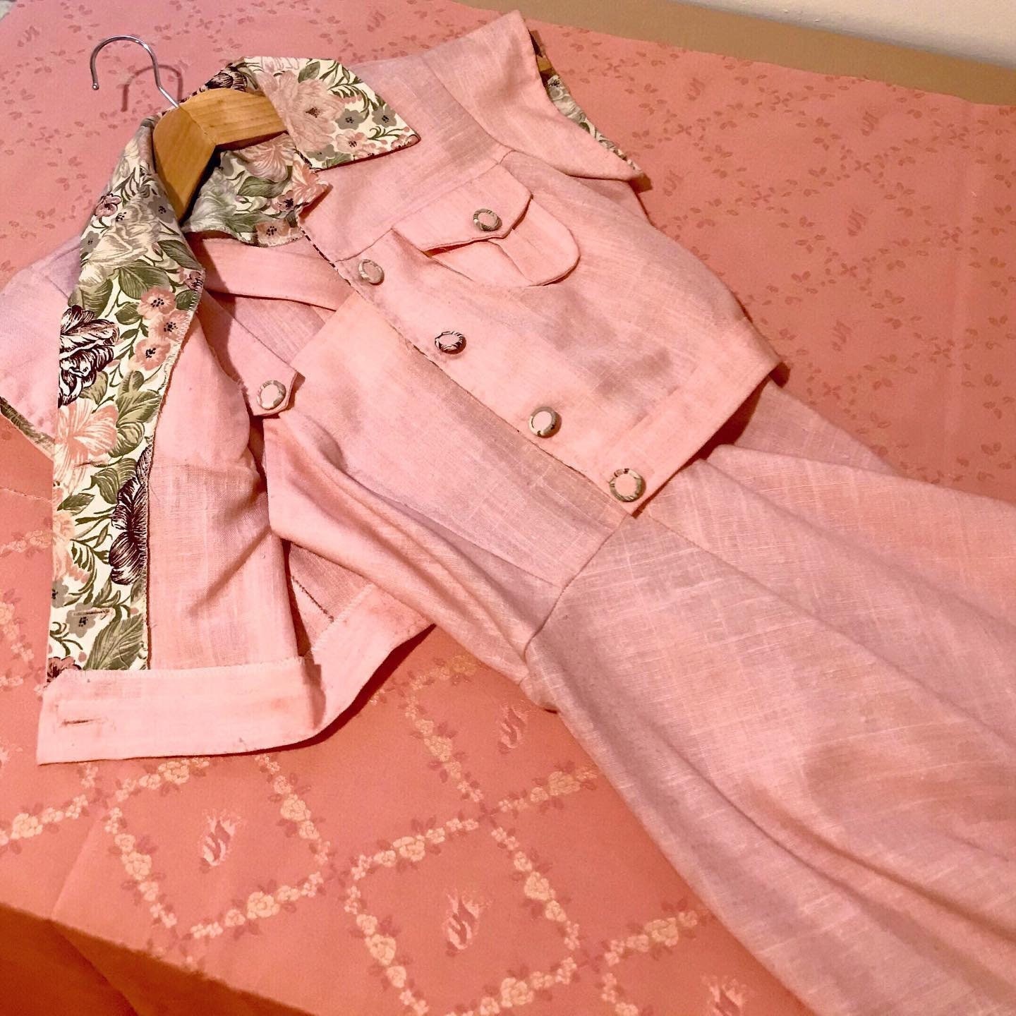 Pink overall cheap dress outfit