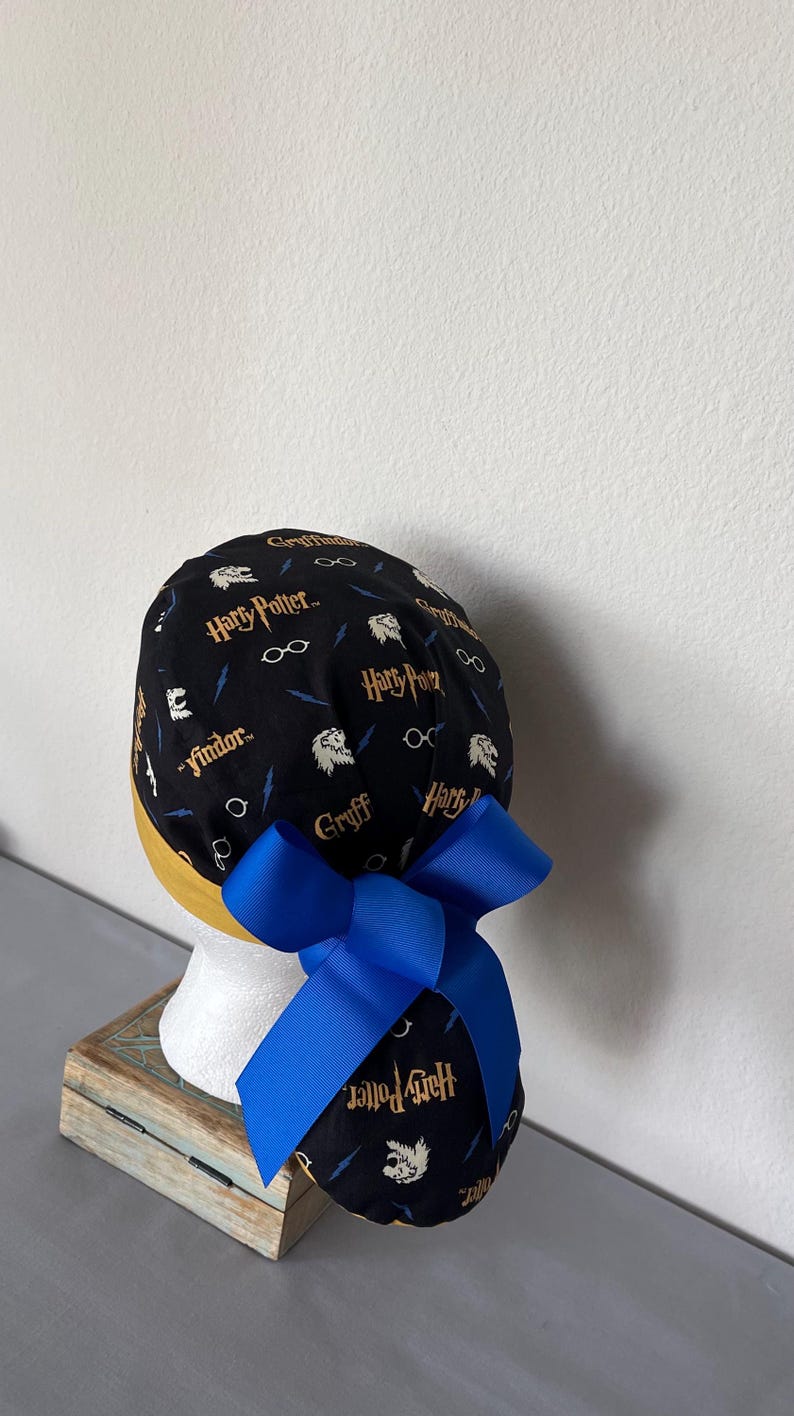 Avengers Ponytail Scrub Hat: Pediatric Nurse, Adjustable Buttons. Harry Potter