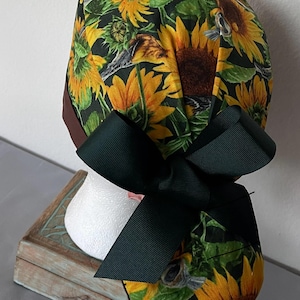 Fall. Halloween.Sugar Skulls. Ponytail Scrub Hat. Adjustable Surgical Cap with Buttons.