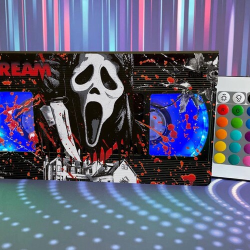 Horror Movie Lamp Lamp Tapes 80s 90s Retro Lamp Halloween Etsy