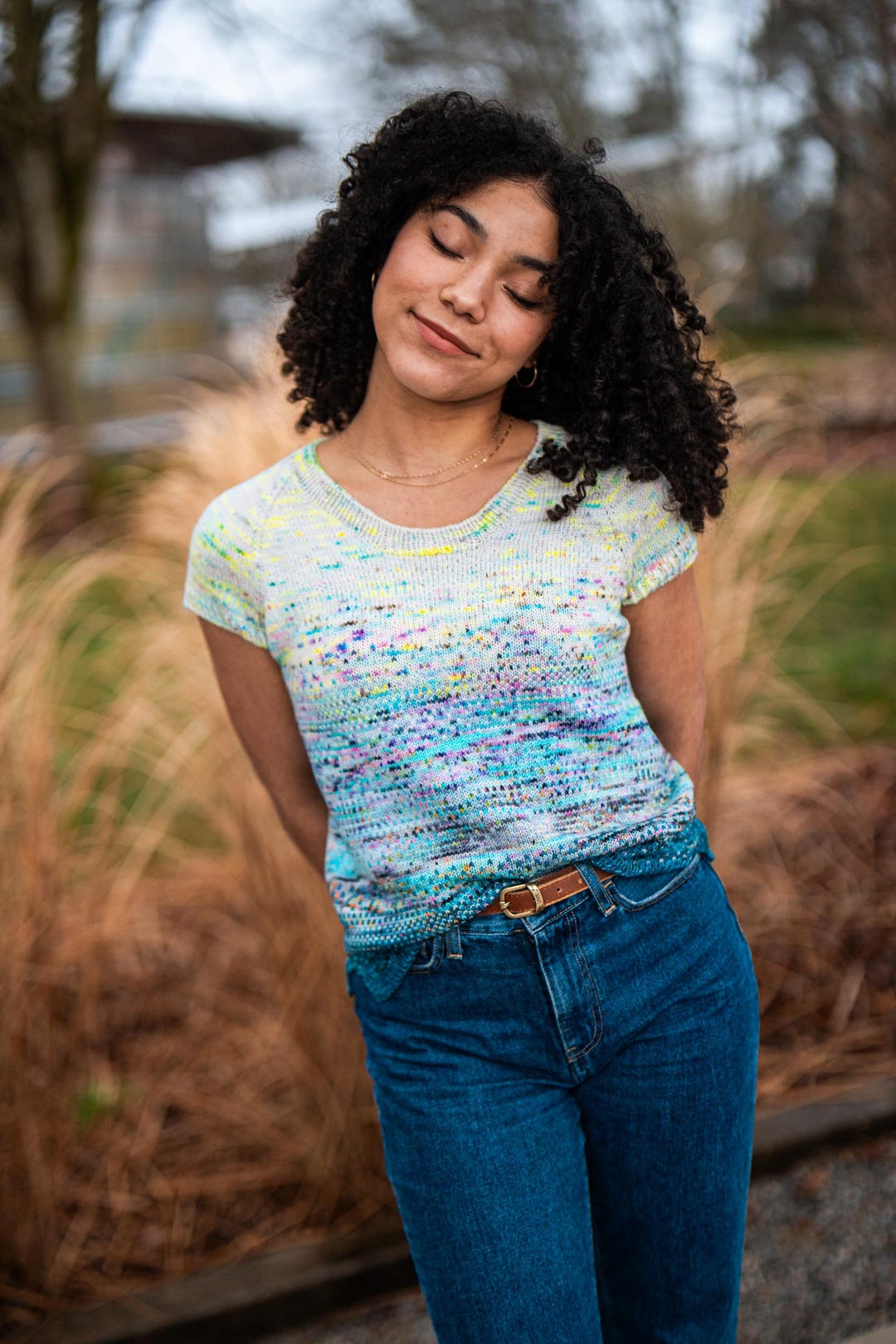 Knitting Pattern PDF, Knit Tee Pattern, Fingering Weight Sweater, Fade ...