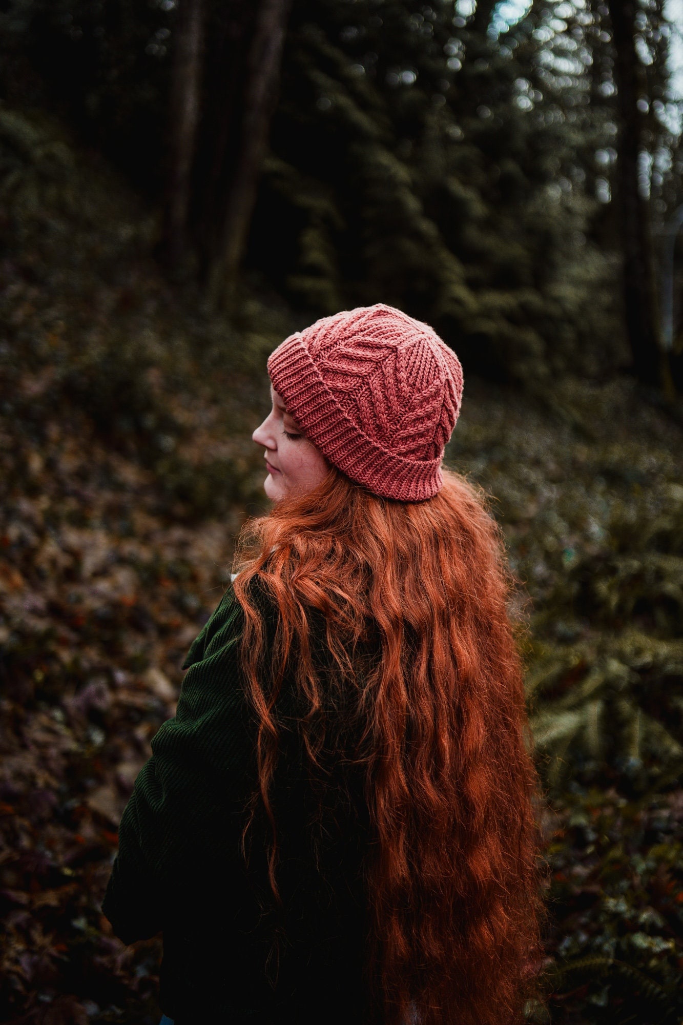 KNITTING PATTERN ** Desert Rose Hat, Cabled Hat, Cable Knit Toque