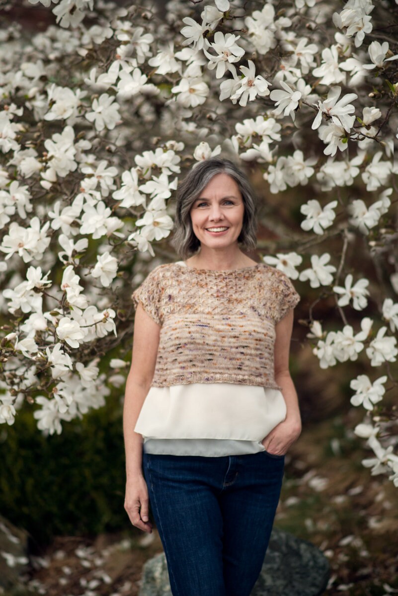 KNITTING PATTERN Scotch Broom Crop, Short Sleeve, Boatneck, Broomstick