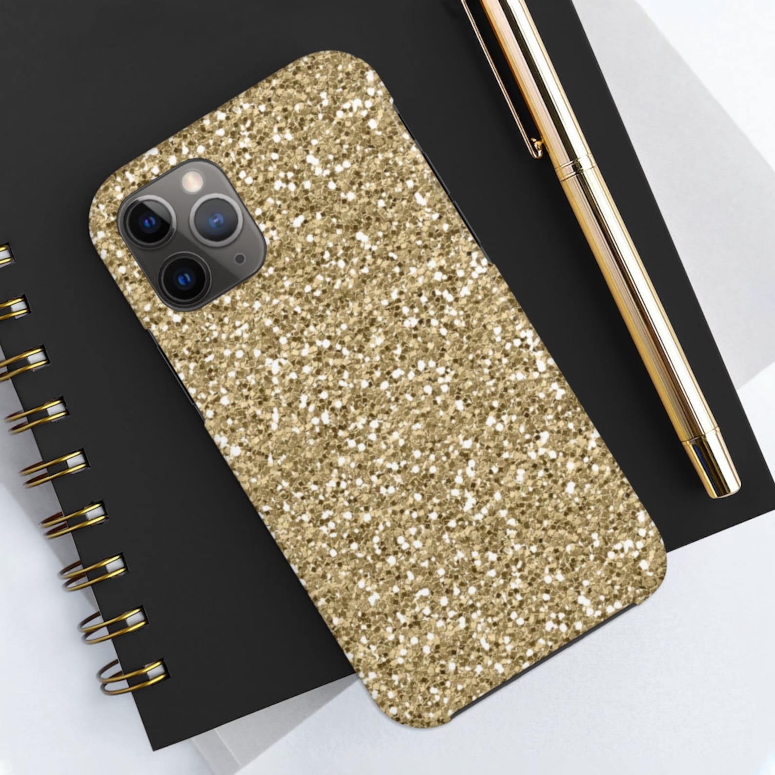 Case Mate Tough Phone Case Gold Glitter iPhone 11 11 Pro 11 Etsy