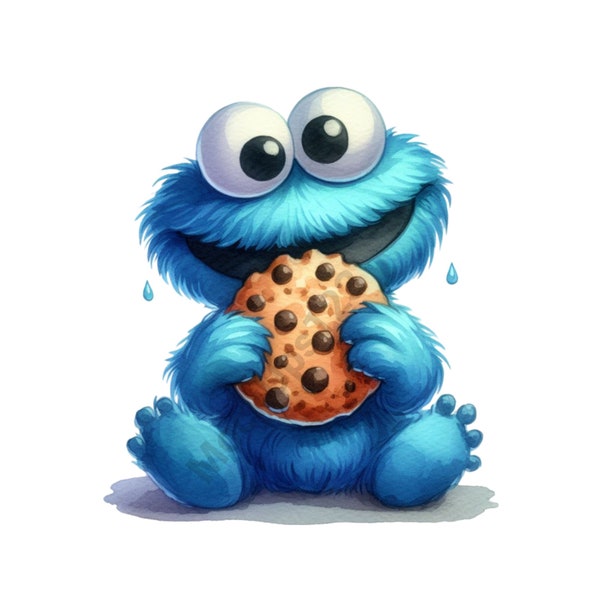 Cookie Monster Png,Cookie Monster Clipart,Cookie png,png For Cricut,Monster Png,Cookie Monster For Shirt Pocket,png Bundle,Nursery Art,Art