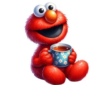 Rotes Monster Png,Elmo Png,Monster Clipart,Monster Png,Elmo Monster,png Bundle,Kinderzimmerkunst,Digitaler Download,Blumen-Png,Elmo,Kinder-Png