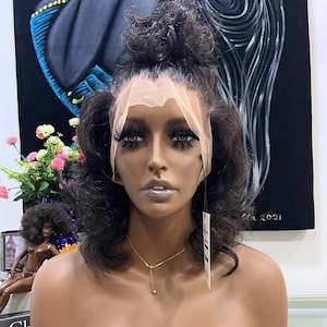 FULL LACE 100% Human Hair Wig Entire Perimeter Bleached Knots and Pre-Plucked Natural Hairline!! Lengths 12-16” Ready To Ship