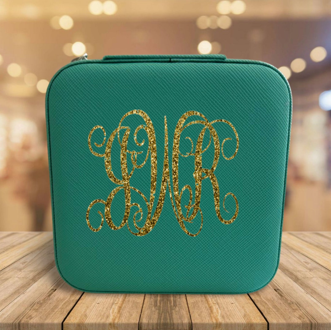 Monogrammed Travel Jewelry Box / Custom Jewelry Box / Bridesmaid