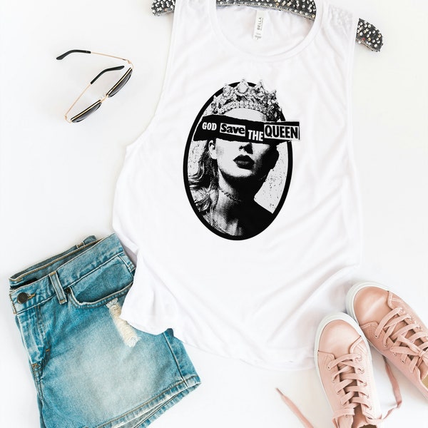 T S God Save The Queen Tank Top / Swiftie Tank / Taylor Tank