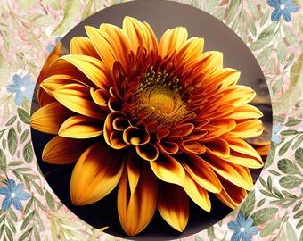 10” Floral Wind spinners