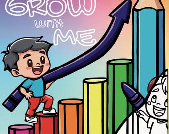 Crece conmigo: un libro para colorear que registra los hitos de tu vida