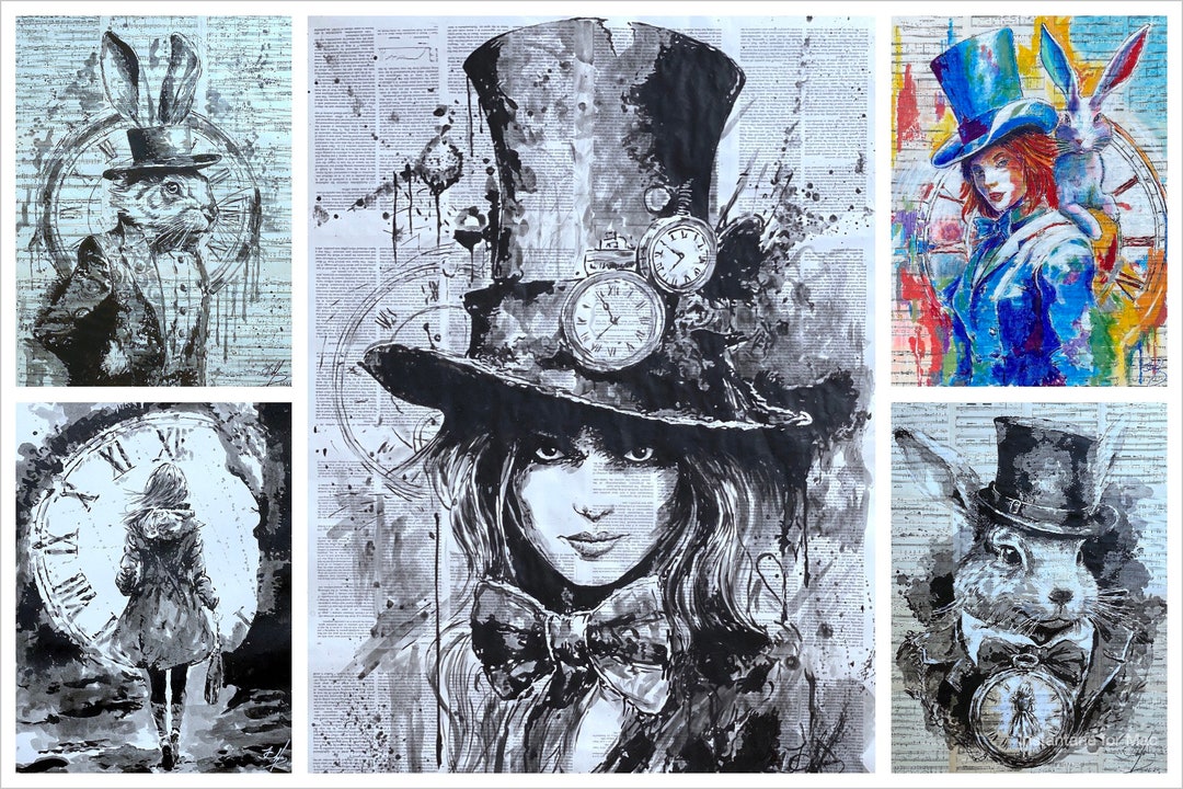 Prints of My Paintings in Digital Format set of 5 Files on the Theme of