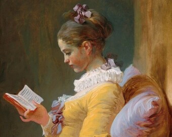 The Reader - Painting by Jean-Honoré Fragonard
