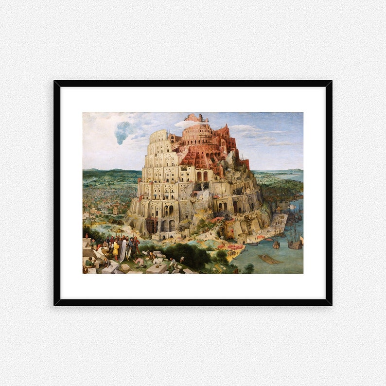 Bruegel, De toren van Babel Tevredenheidsgarantie en voorbeelden Budgetschilderij Bruegel, De toren van Babel Tevredenheidsgarantie en voorbeelden Budgetschilderij