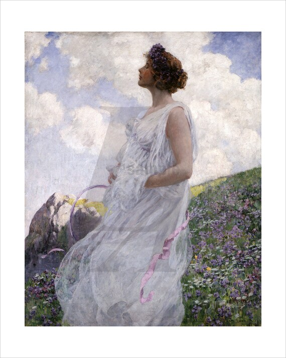 Calypso Goddess of the Mythical Island Ogygia Painting by George Hitchcock  Fine Art, Mythology, Sea Nymph, Greek, Wall Art, Atlas, Greece - Etsy Canada