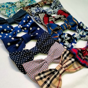 bow ties for man, cotton bow tie, pre tied bow tie, floral bow tie