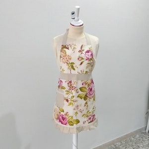 full apron, mother daughter apron, kids apron, apron floral