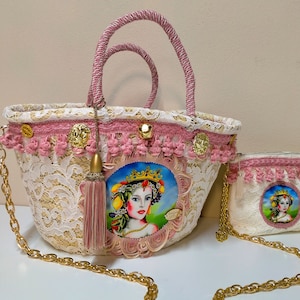 sicilian coffa, straw bag, sicilian bag, italy straw bag