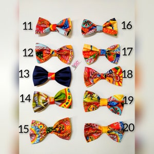 sicily gift, sicilian bow tie, bow ties for men, toddler bow tie, majolica bow tie image 3