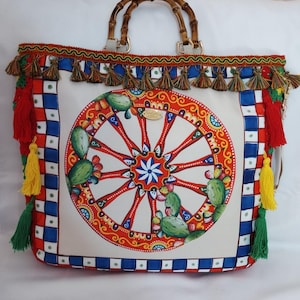crochet bag, tote bag, granny bag, beach bag, handcrafted bag, women&#39;s bag, Sicilian bag, shopping bag