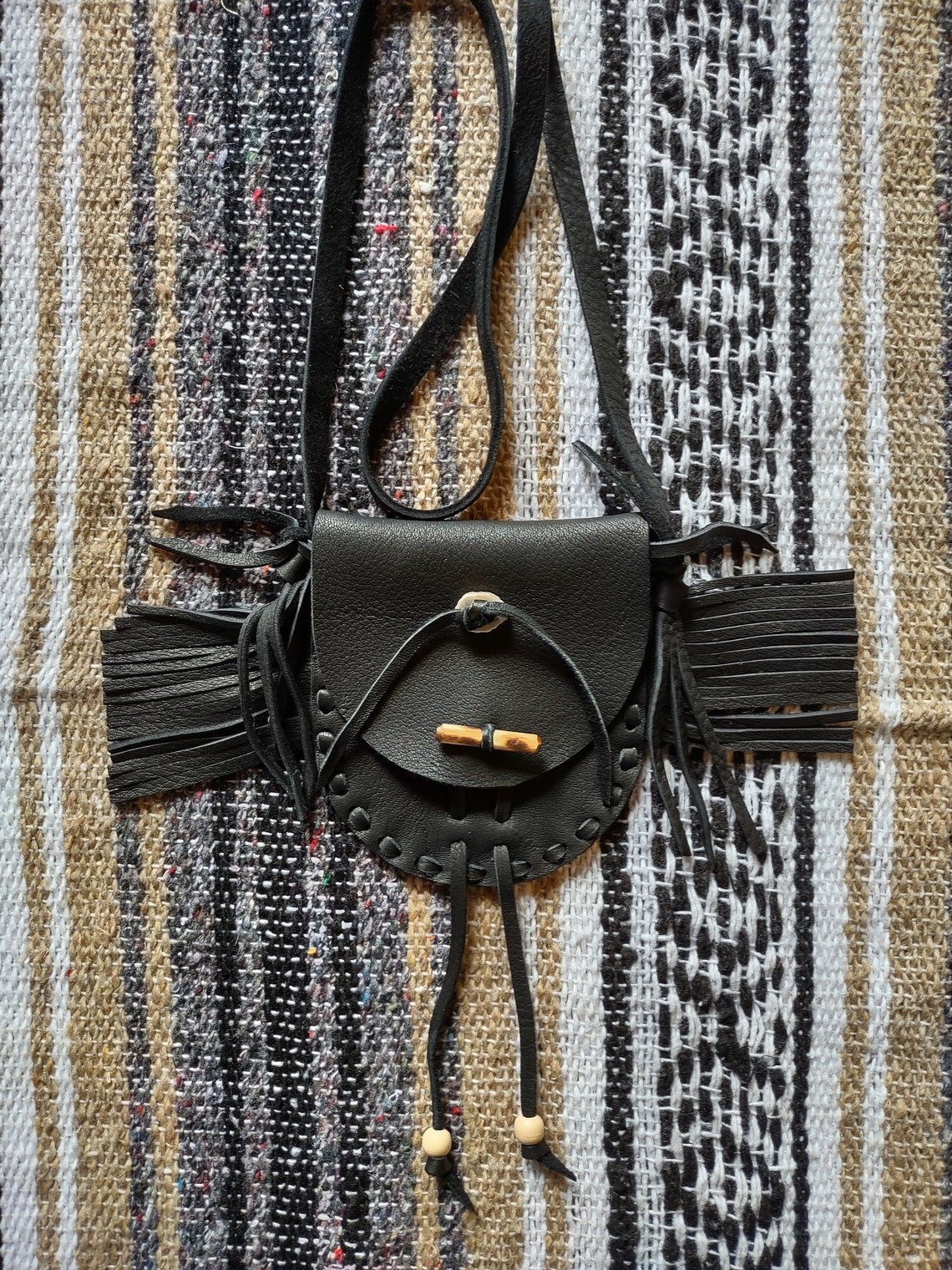 DEER SKIN BAG / BLK main image 1