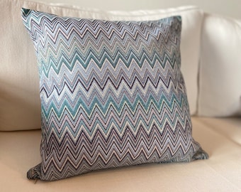 Decorative cushion cover, 50 x 50 cm - 100% made in Italy - handmade - pillow cover - Chevron