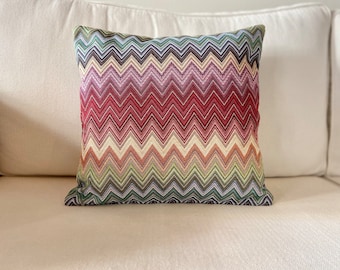 Decorative cushion, 40 x 40 cm - 100% made in Italy - handmade - pillow cover - Chevron