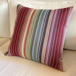 Decorative cushion cover, 40 x 40 cm, very high quality - 100% made in Italy - handmade - pillow cover - stripes - lines
