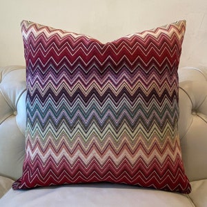 Coussin décoratif, 50 x 50 cm - 100% fabriqué en Italie - fait main - housse de coussin - Chevron