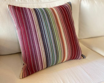 Decorative cushion cover, 50 x 50 cm, very high quality - 100% made in Italy - handmade - pillow cover - stripes - lines