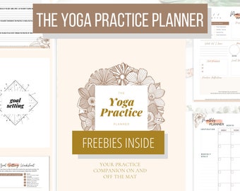 Yoga Practice Planner | Printable Yoga Planner | Yoga Journal | Yoga Planner | Yoga Class Planner | Yoga Planner PDF | Personal Yoga Planner