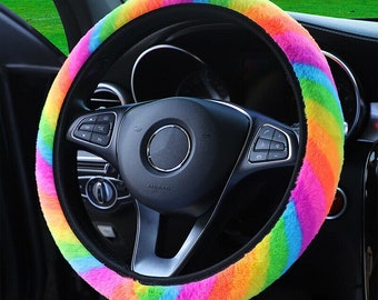 YORXINGY Car Steering Wheel Cover Multicolor Tie Dye Design Neoprene Auto Steering Wheel Protector Sweat Absorption Quick-Drying YORXINGY Car Steering Wheel Cover Multicolor Tie Dye Design Neoprene Auto Steering Wheel Protector Sweat Absorption Quick-Drying