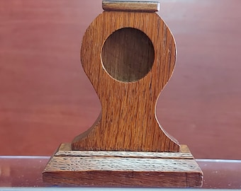 Oak Pocket Watch Mantel Piece Stand