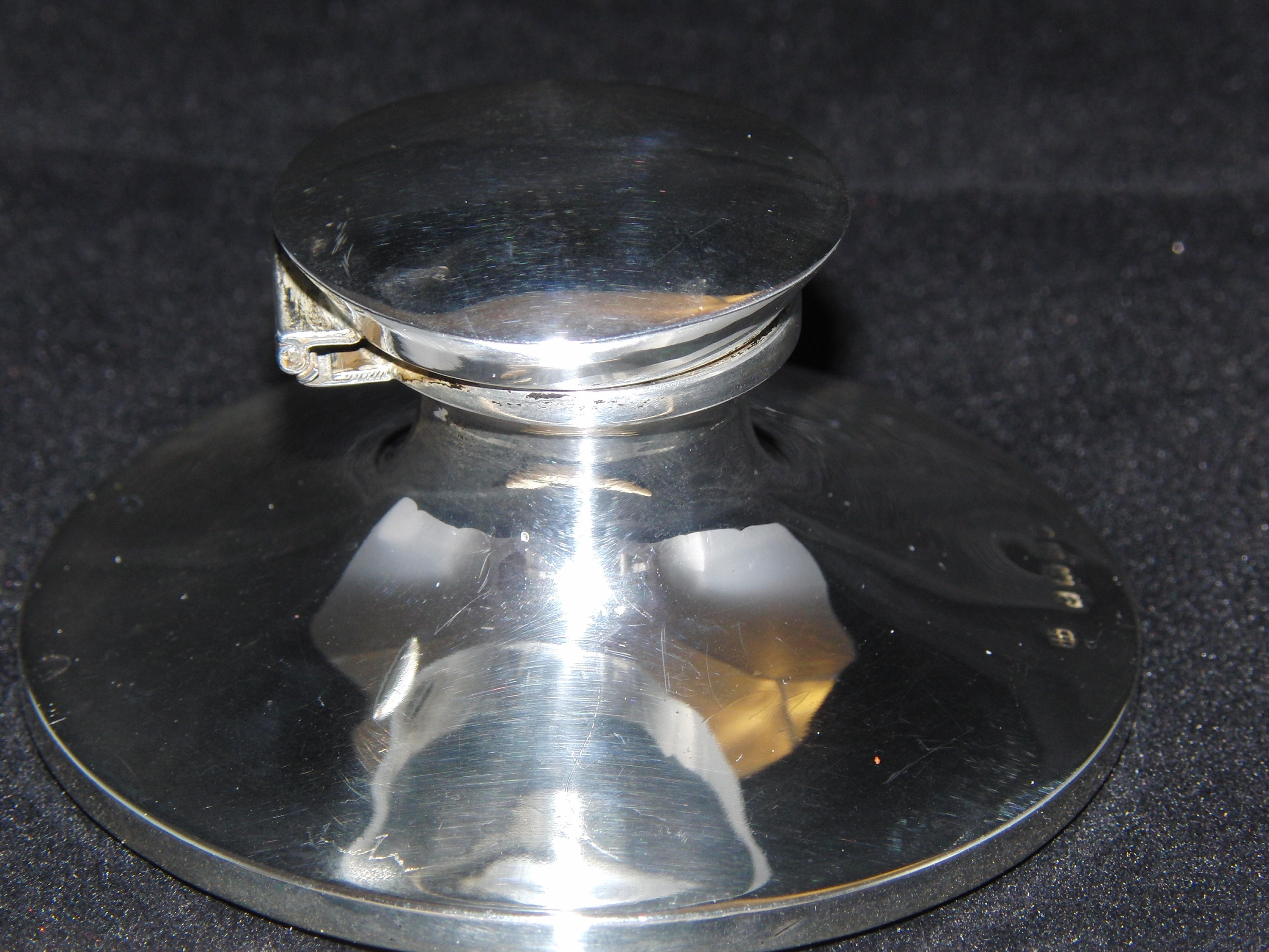 Antique Sterling Silver Capstan Inkwell by Charles S Green & Etsy UK