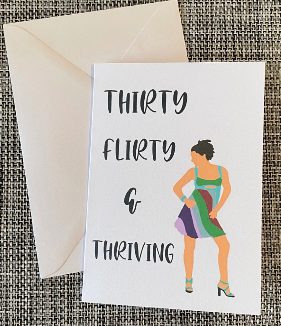 Thirty Flirty Thriving 30th Birthday Card Etsy — free download