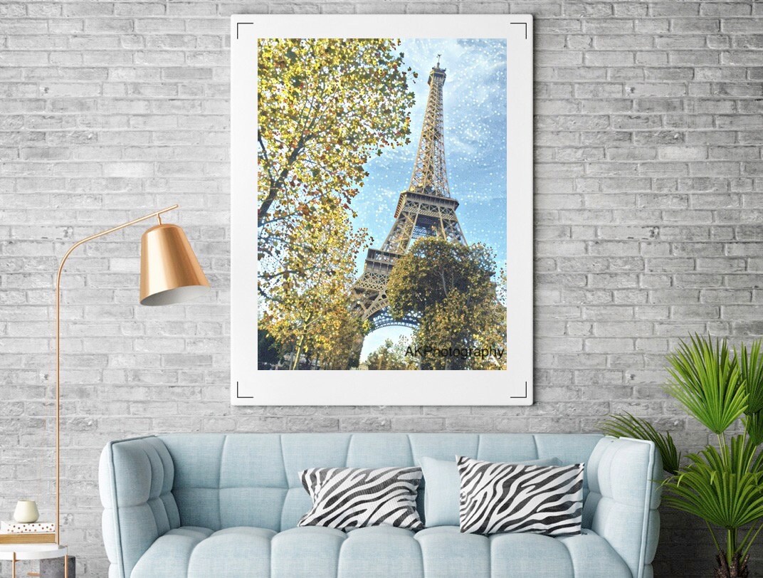Eiffel Tower Paris Painting France DIGITAL DOWNLOAD Wall Art | Etsy