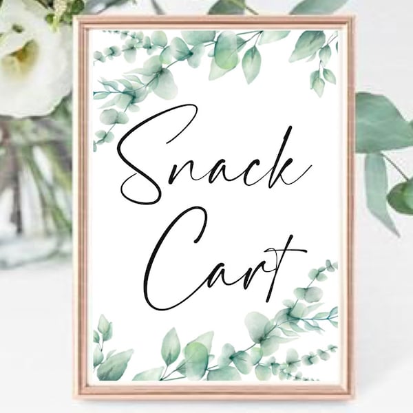 Snack Cart Sign | Dessert Table Sign | Digital Wedding Sign | Sweet Treats | Take a Treat Sign | Wedding Signage | Wedding Signs