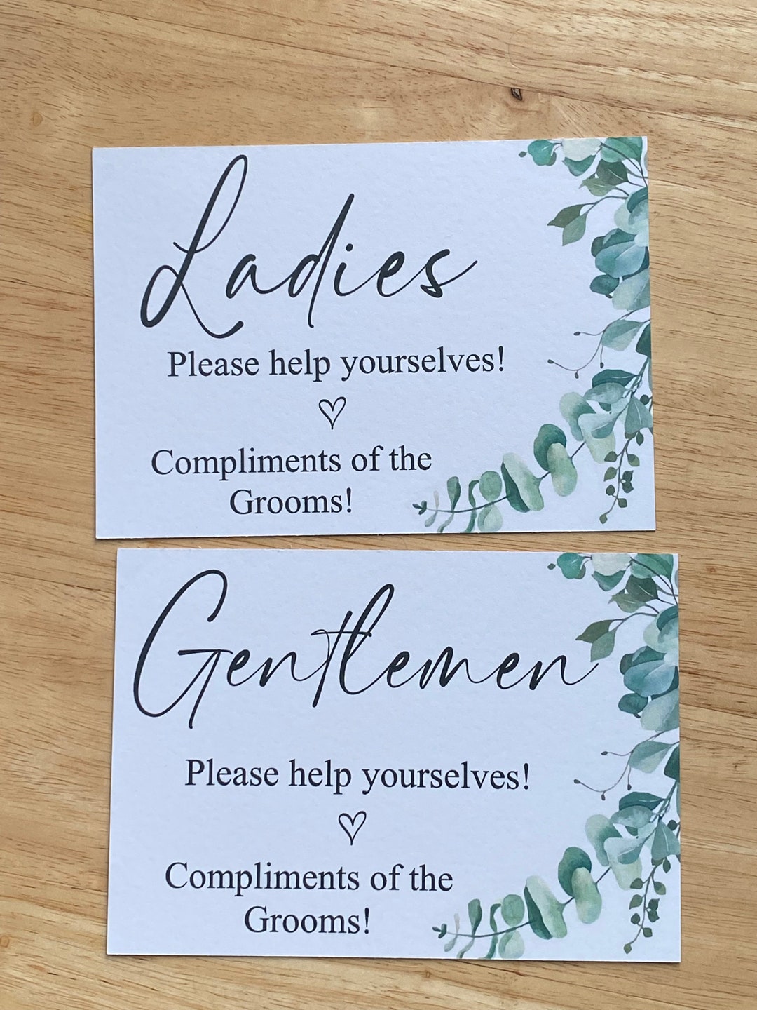 Toileties Sign Ladies & Gentlemen Wedding Bathroom Sign: Floral Toiletries Basket - Etsy