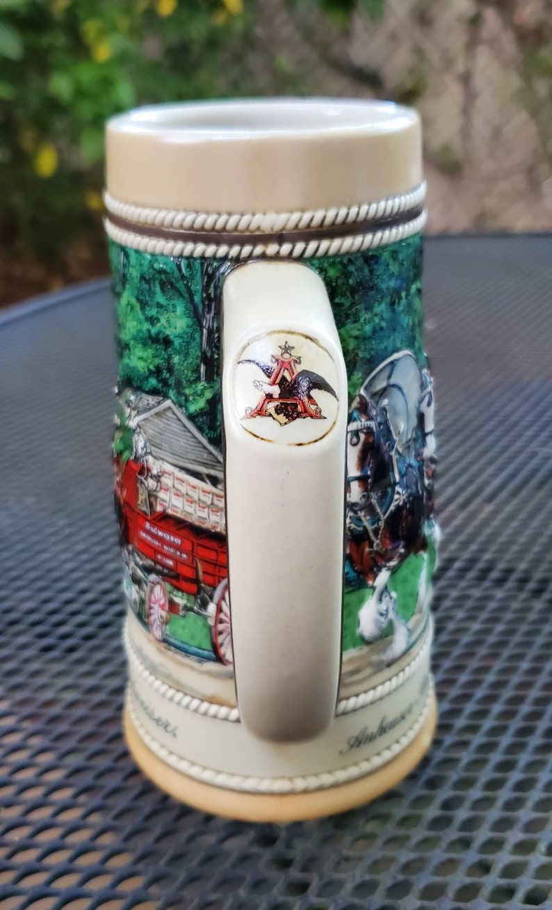 Vintage Budweiser Clydesdales Stein Mug Series A