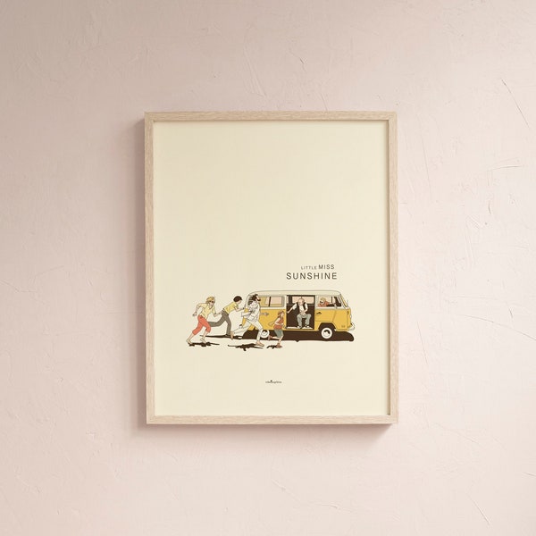 Little Miss Sunshine Film druckbare Illustration Kunst