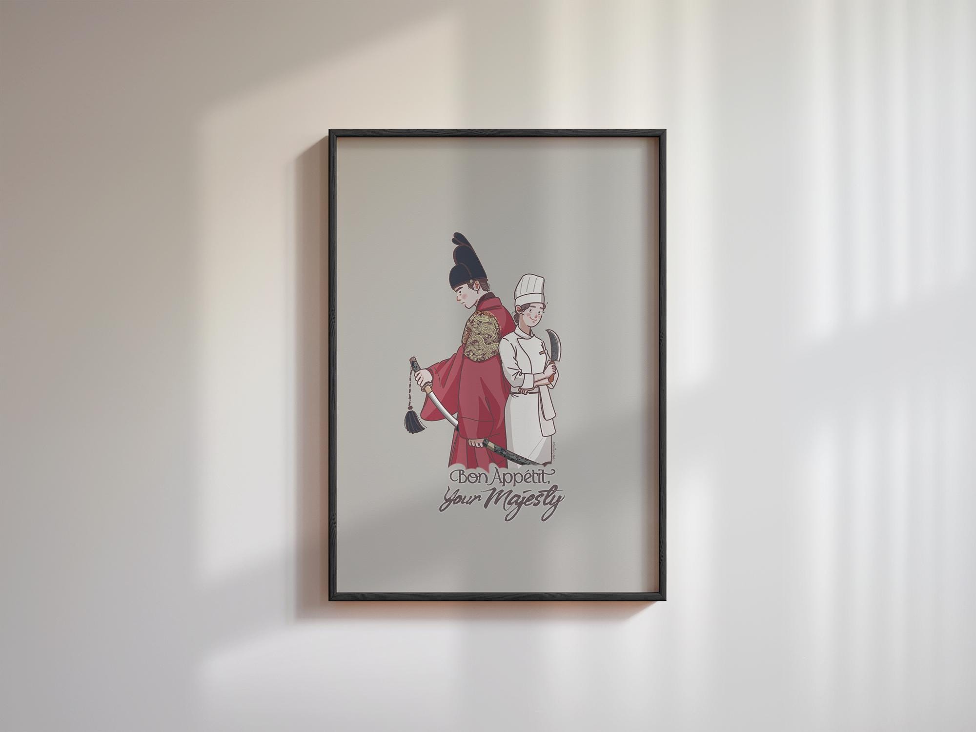 Bon Appétit, Your Majesty K-drama Illustration Art Poster - Etsy