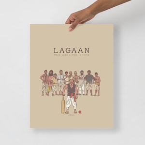 Bollywood Movie LAGAAN Illustration Art Poster(Renewal)