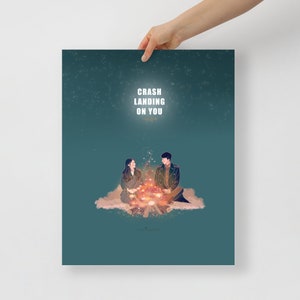 Crash Landing On You K-Drama Illustration Art Poster image 1